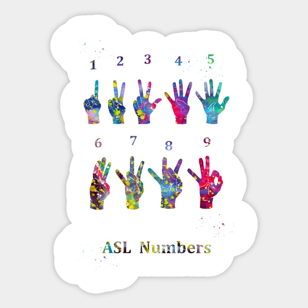 ASL sign Sticker by erzebeth